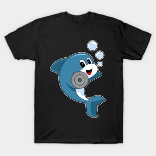 Dolphin Fitness Dumbbell Sports T-Shirt